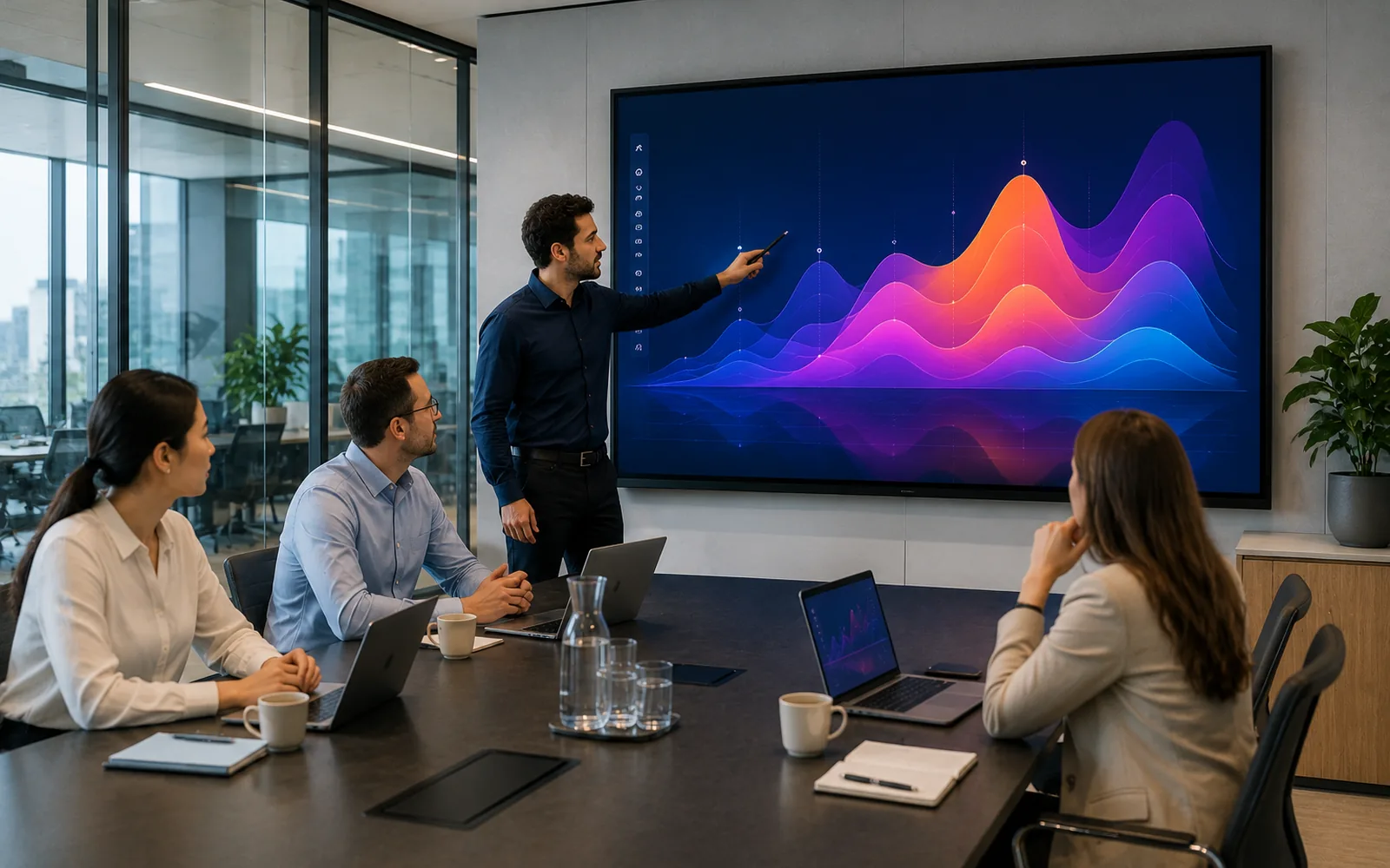 Custom display for meeting rooms
