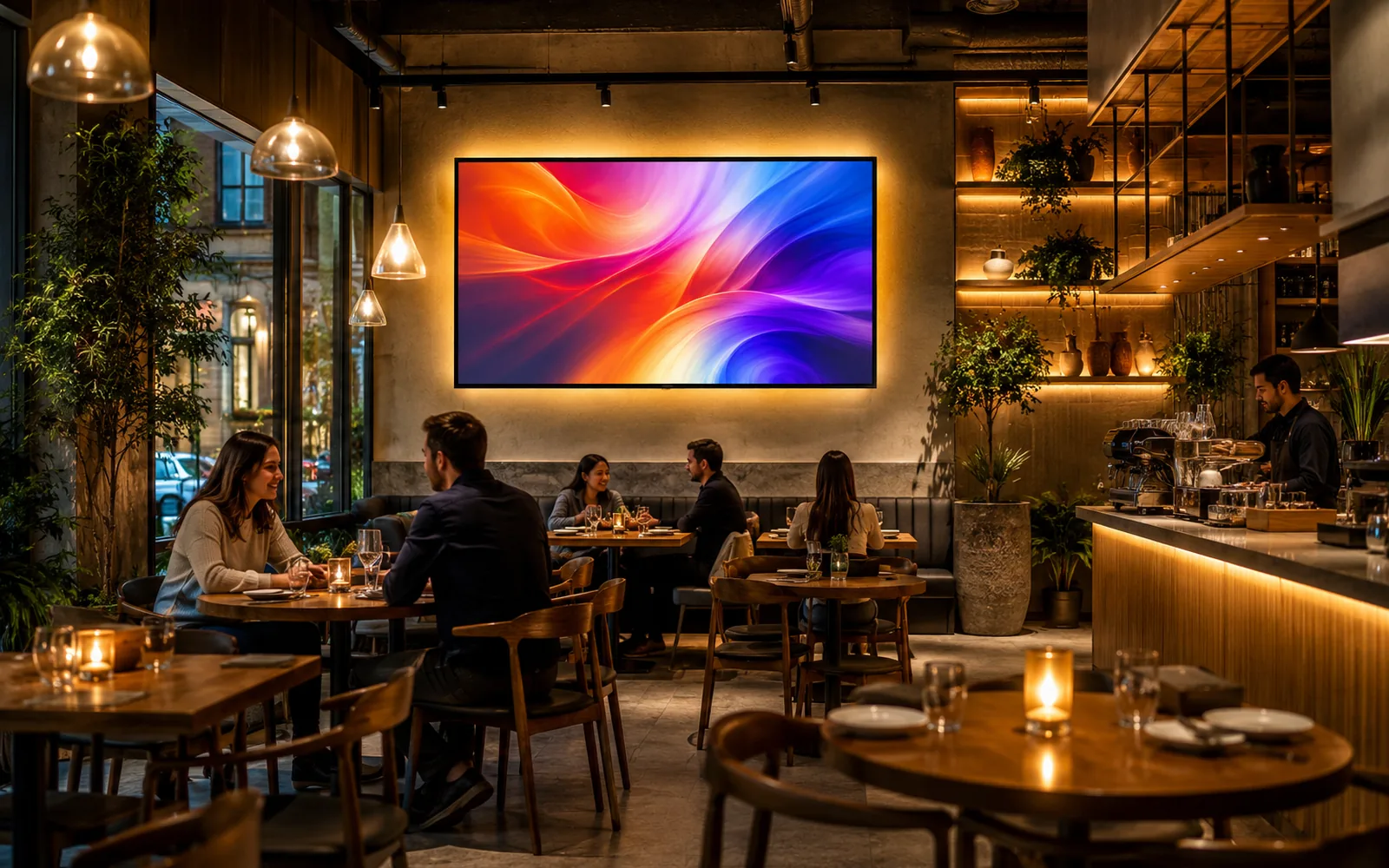 Custom display for restaurants
