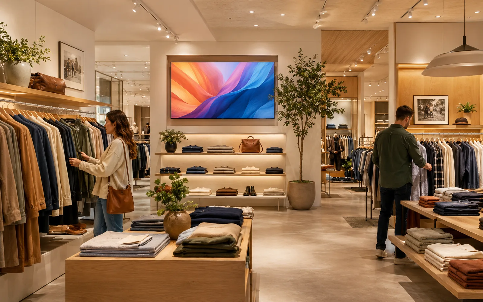 Custom display for retail stores